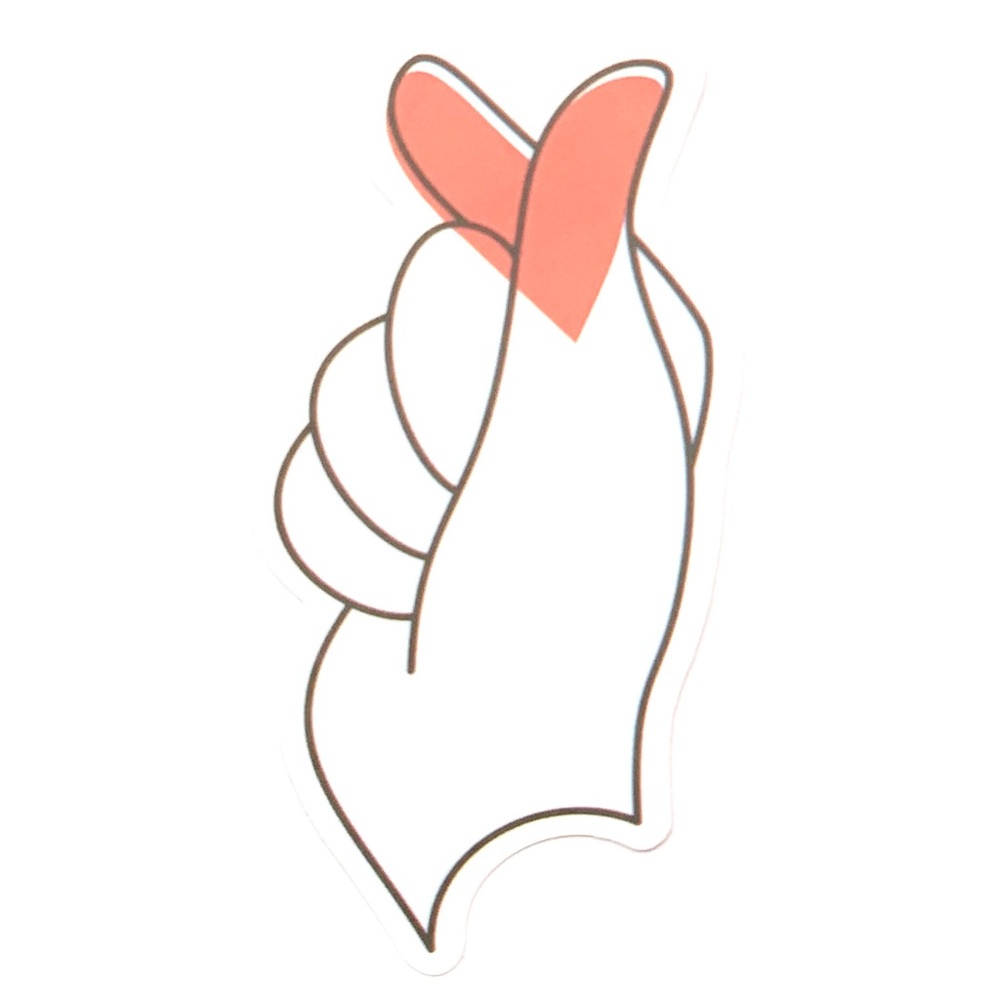 Korean Heart Vinyl Sticker